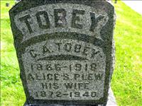 Tobey, C. A. and Alice S. (Plew)